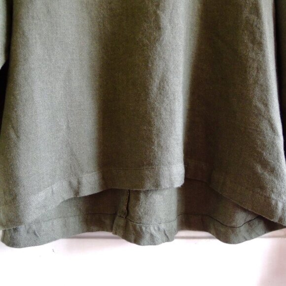 Linenfox Pine Green Harper Linen Tunic *Oversized* S - Picture 6 of 8